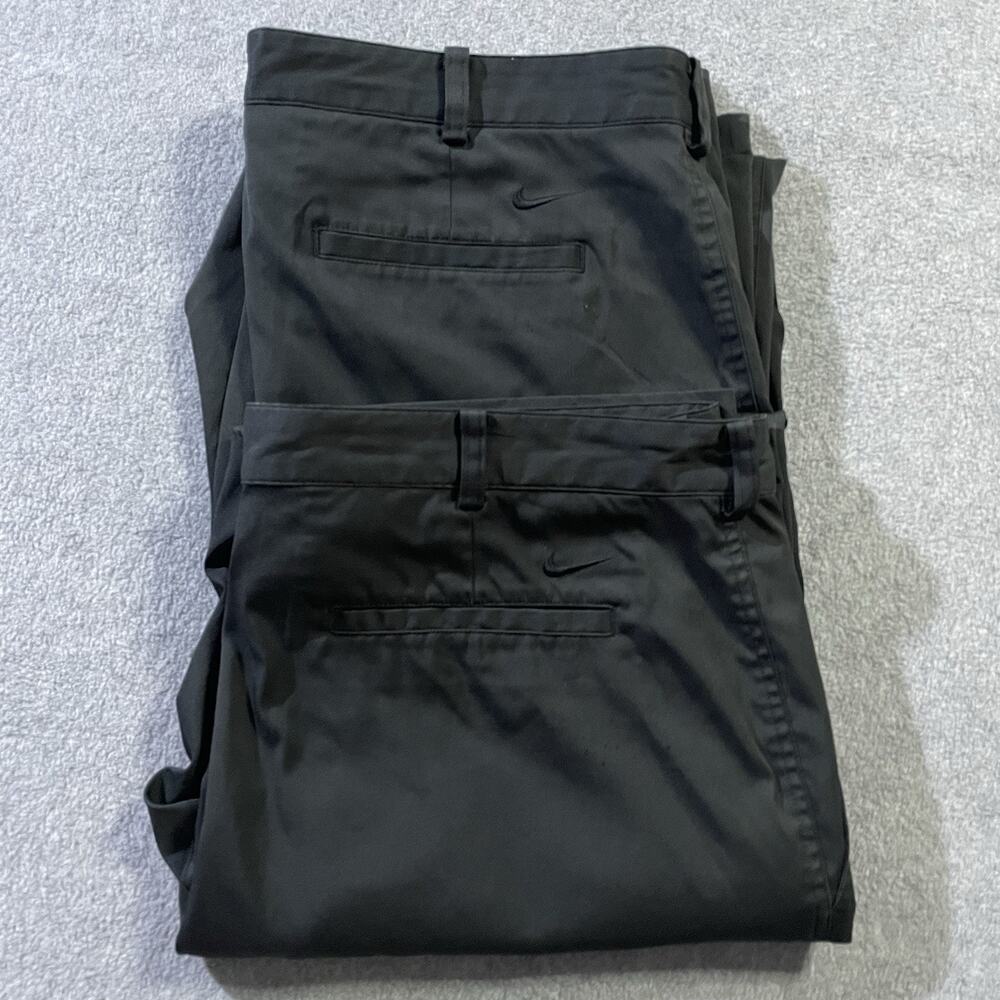 Nike Golf Dri-FIT Flat Front Tech Pants 2 Pair Bundle Black Men 38x30 (38x29.5)